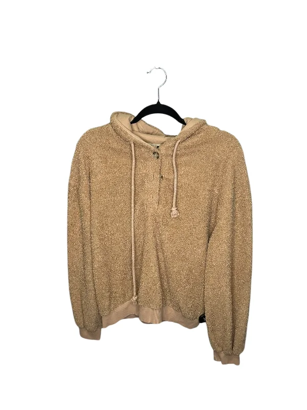 Sweatshirt Hoodie By Current Air In Brown, Size: M