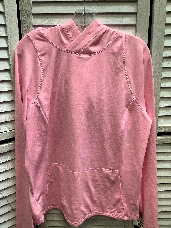 Sweatshirt Hoodie By Fila In Pink, Size: 2x