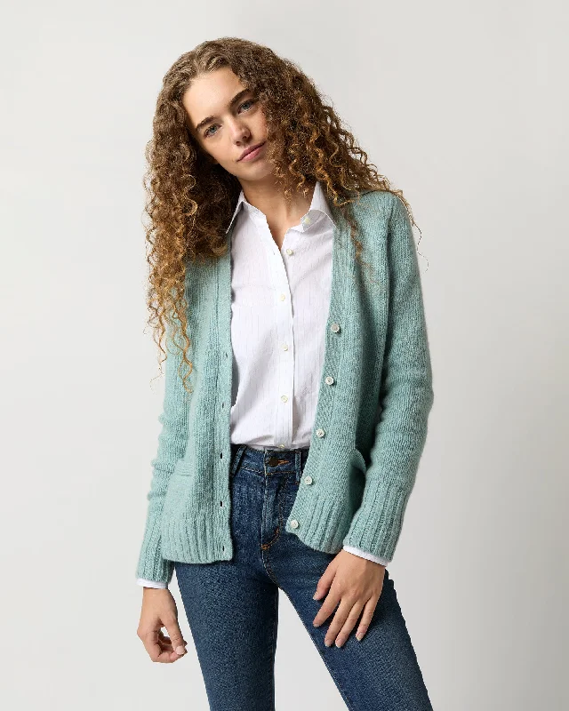 Aveline Cardigan in Mist Donegal Cashmere