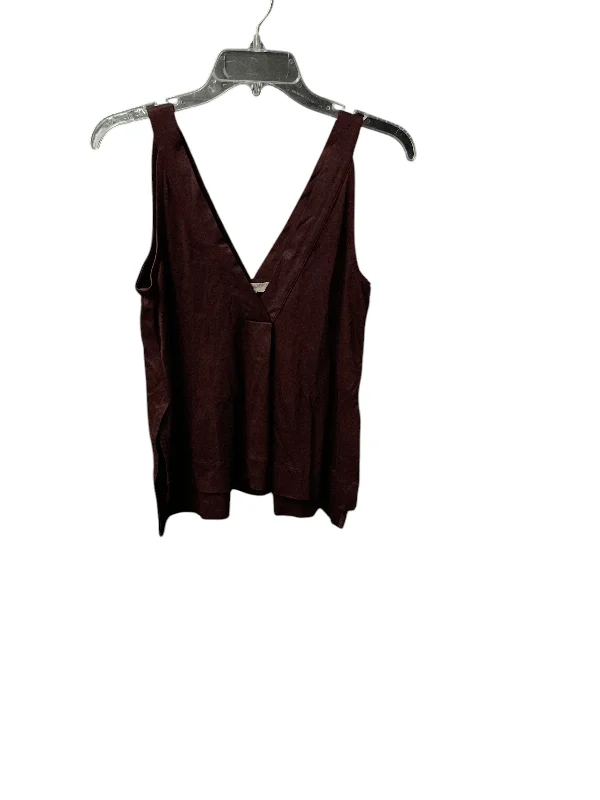 Top Sleeveless By Madewell In Maroon, Size: Xs