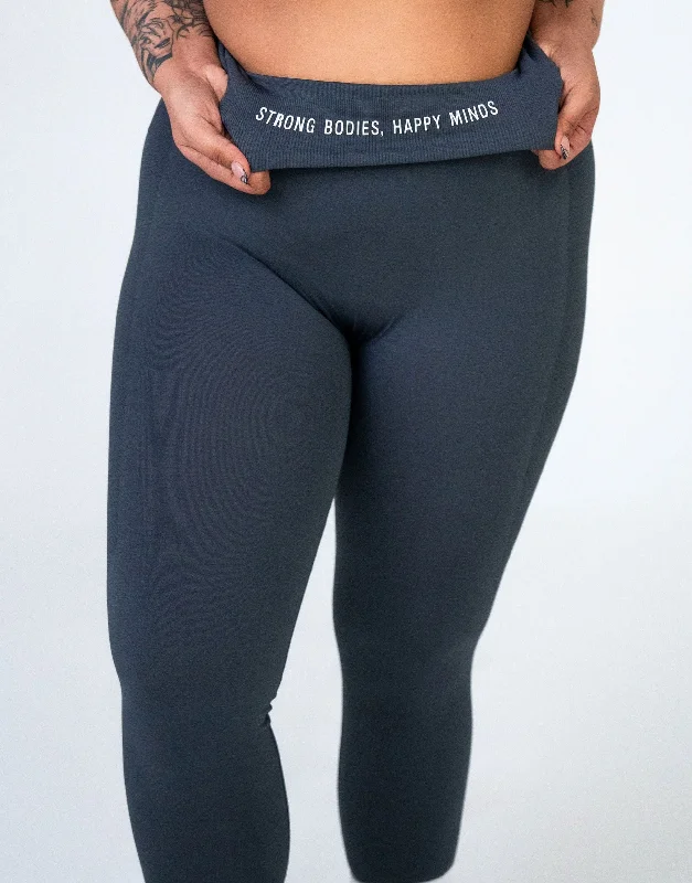 CEMENT GRAY-Scrunch Leggings (Super Stretch)