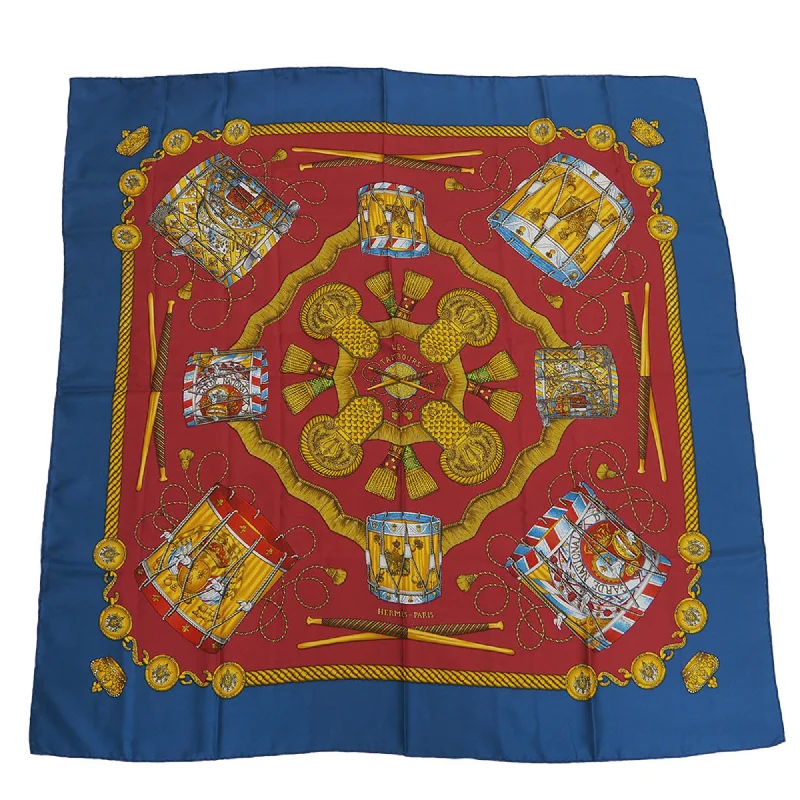 Hermes blue  Color Silk Scarf (Pre-Owned)