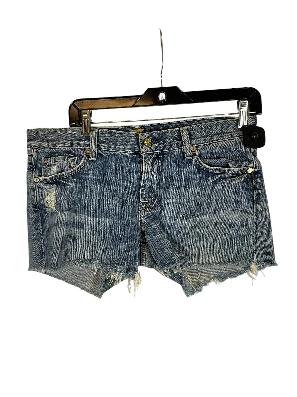 Shorts By 7 For All Mankind In Blue Denim, Size: 8