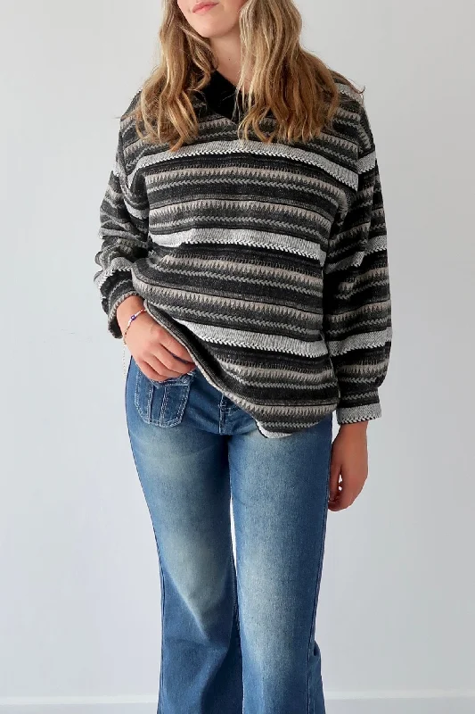 Vintage stripe pattern sweater