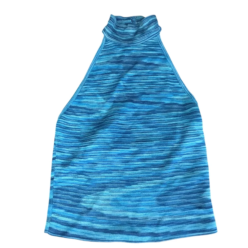 Top Sleeveless By Zara In Blue, Size: S