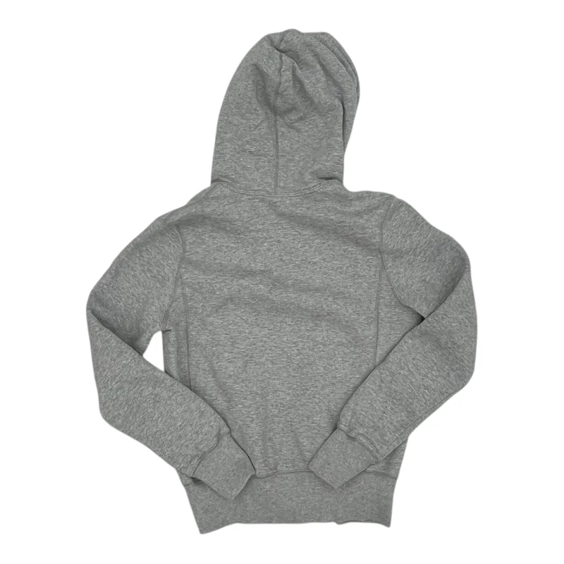 Athletic Sweatshirt Hoodie By Nike Apparel In Grey, Size:S