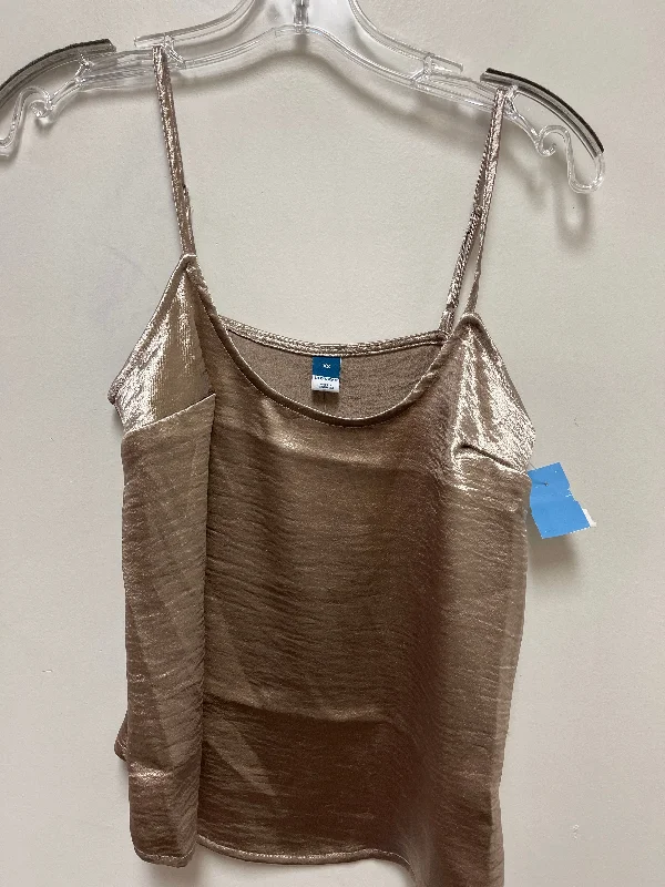 Top Sleeveless By Old Navy In Gold, Size: Xs