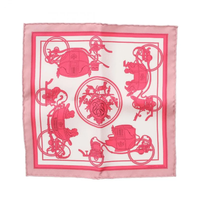 Hermes  pink Silk Scarf (Pre-Owned)