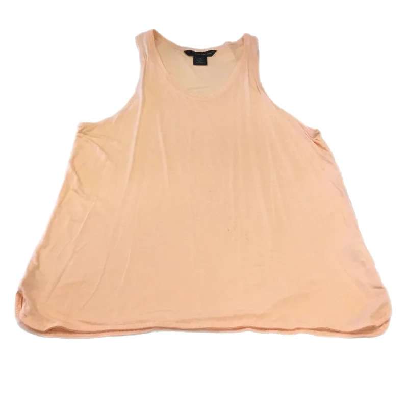 Top Sleeveless By Calvin Klein In Orange, Size: L