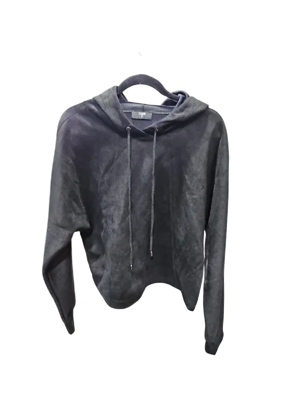 Sweatshirt Hoodie By Tahari By Arthur Levine In Black, Size: M