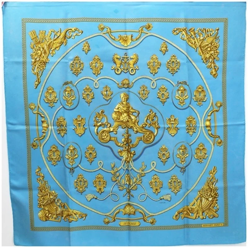 Hermes  Sky blue Scarf (Pre-Owned)