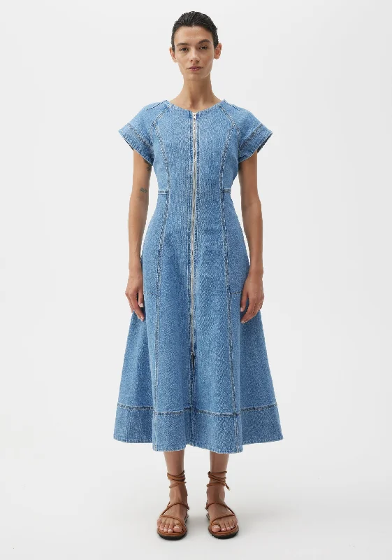 Clovelly Denim Dress_Light Blue