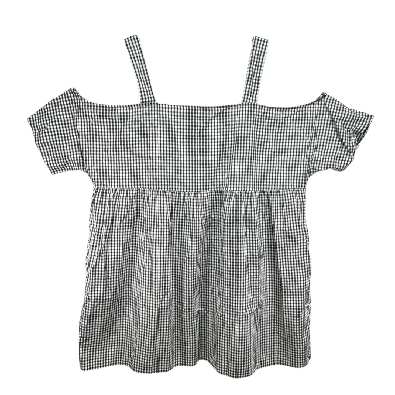 Gingham Cold Shoulder Smock Dress
By Monki In Checkered Pattern, Size: L