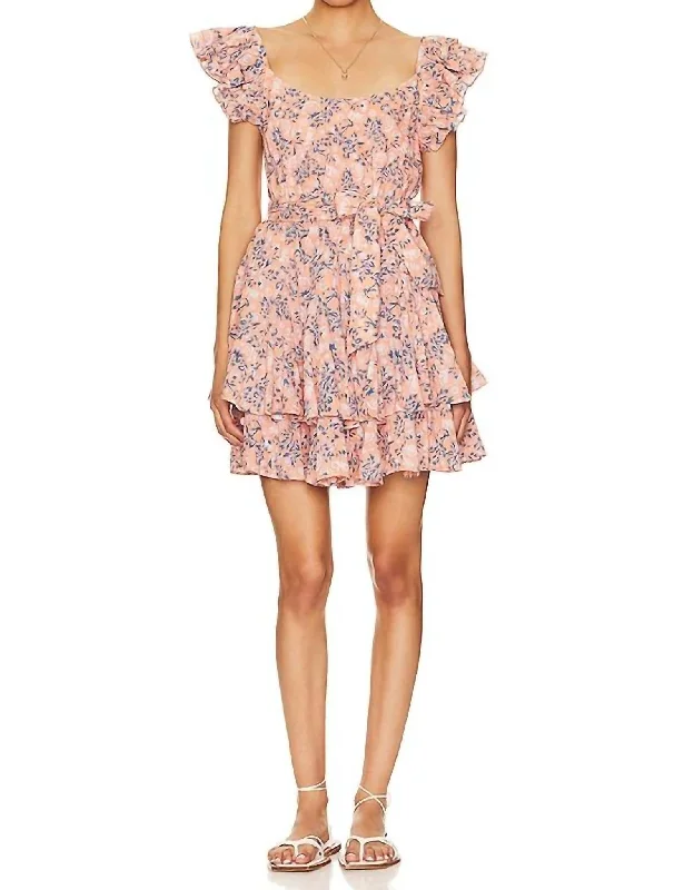 Britt Mini Dress In Positano Floral