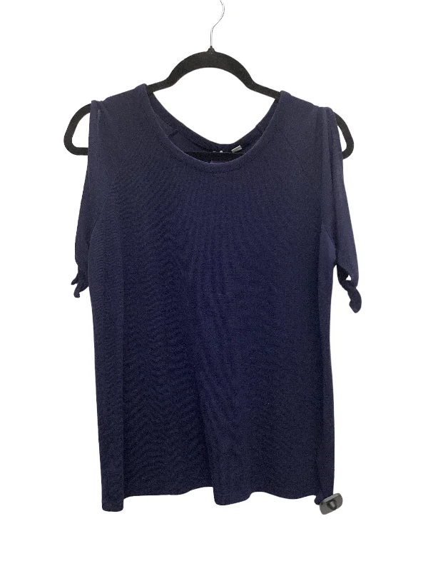 Navy Top Short Sleeve Basic Gap, Size M