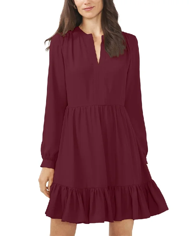 Vince Camuto Split Neck Mini Dress