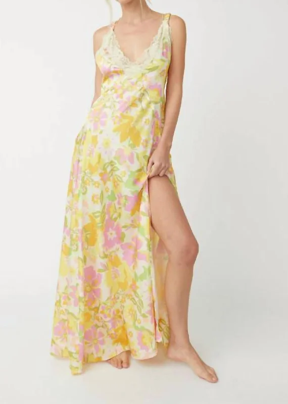 All A Bloom Maxi Dress In Lily Combo