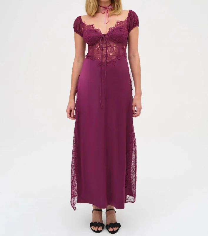 Casey Maxi Dress In Purple