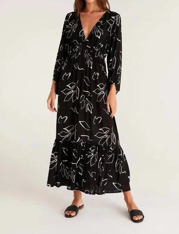 Celina Maxi Dress In Black