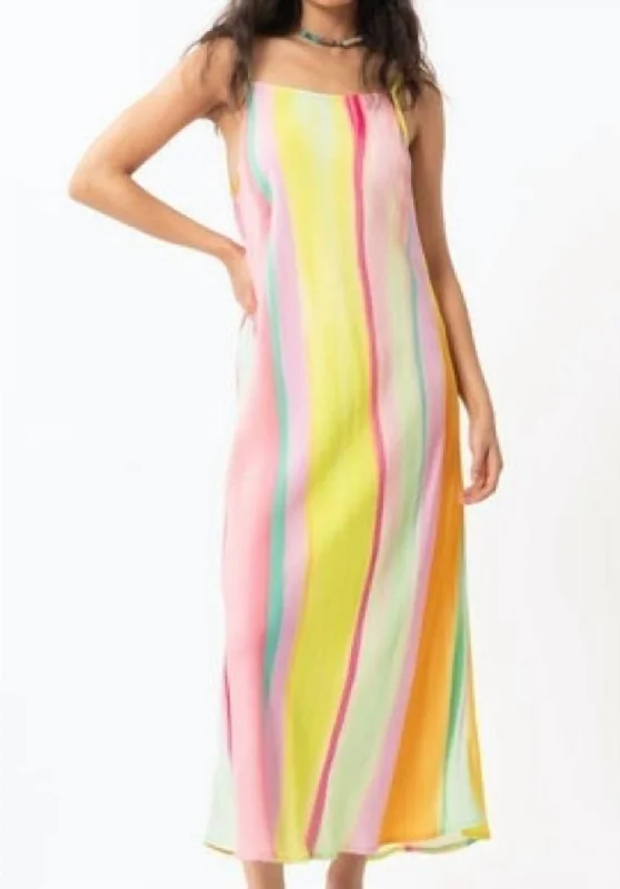 Cika Maxi Dress In Rainbow