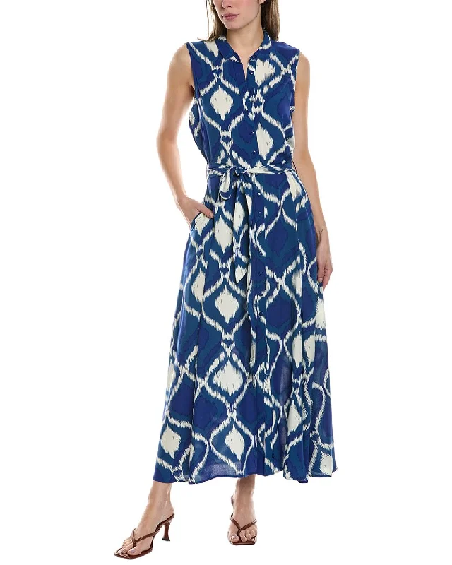 Ellen Tracy Maxi Shirtdress