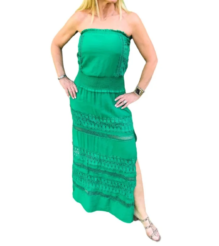 Girls Night Maxi Dress In Green