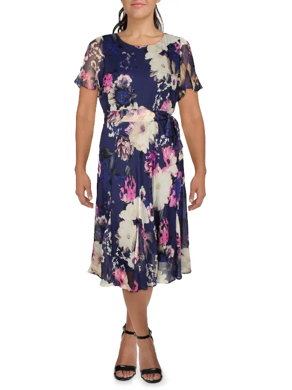 Womens Floral Print Long Maxi Dress