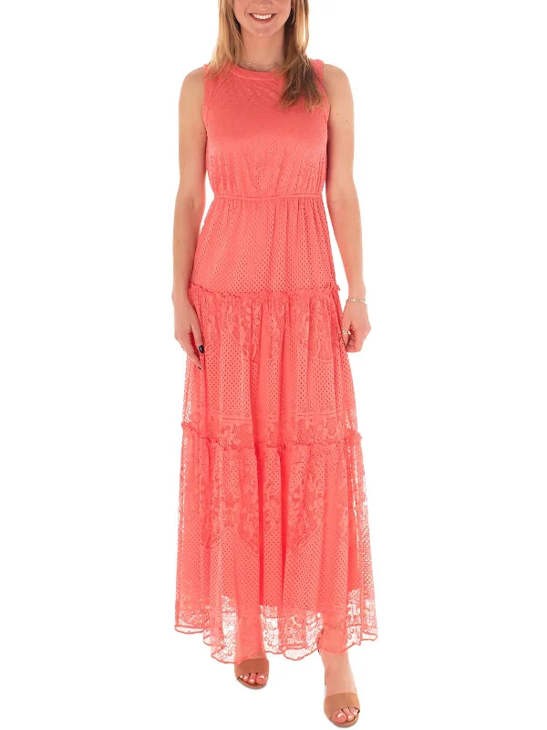 Womens Lace Long Maxi Dress