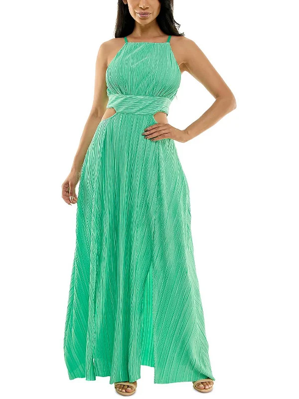 Womens Satin Long Maxi Dress