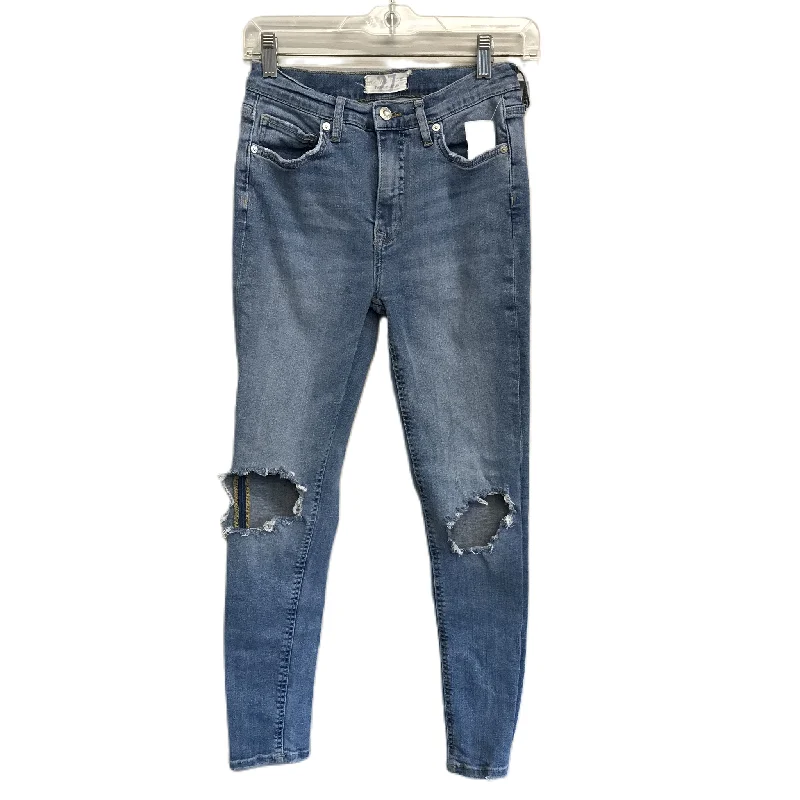 Jeans Skinny By We The Free In Blue Denim, Size: 4