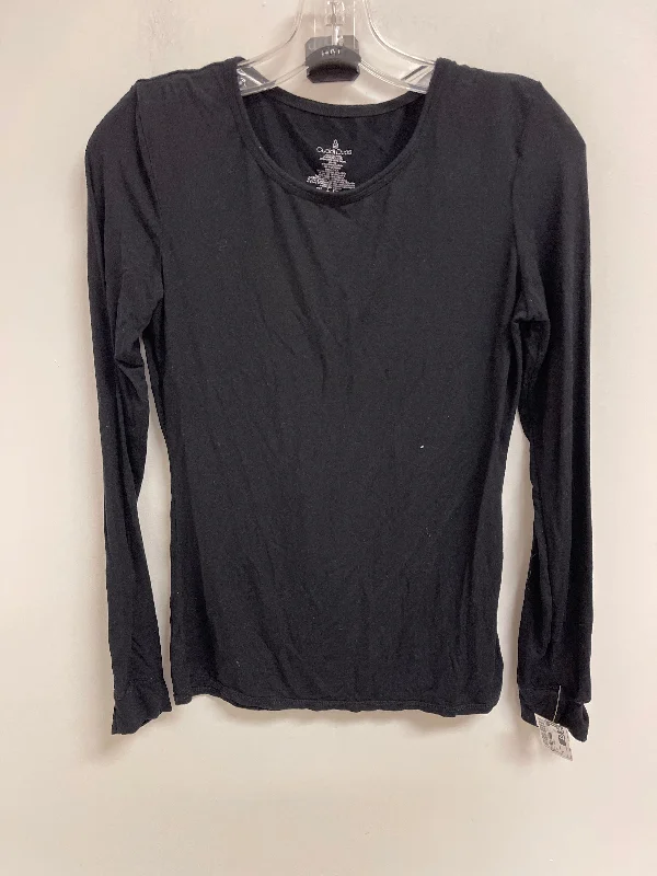 Top Long Sleeve Basic By Cuddl Duds In Black, Size: S