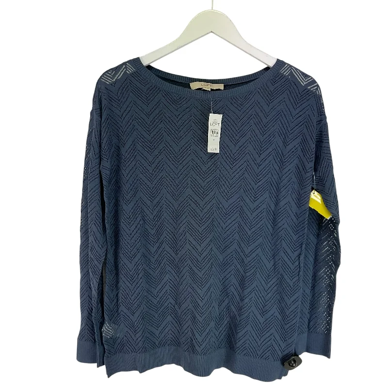 Top Long Sleeve By Loft In Navy, Size: S