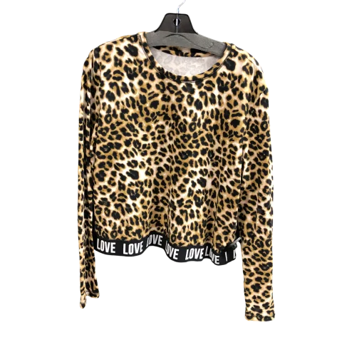 Top Long Sleeve By New York And Co In Animal Print, Size: Xl