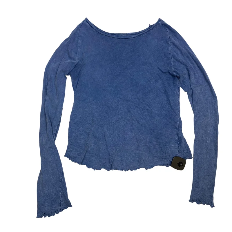 Top Long Sleeve By We The Free In Blue, Size: M