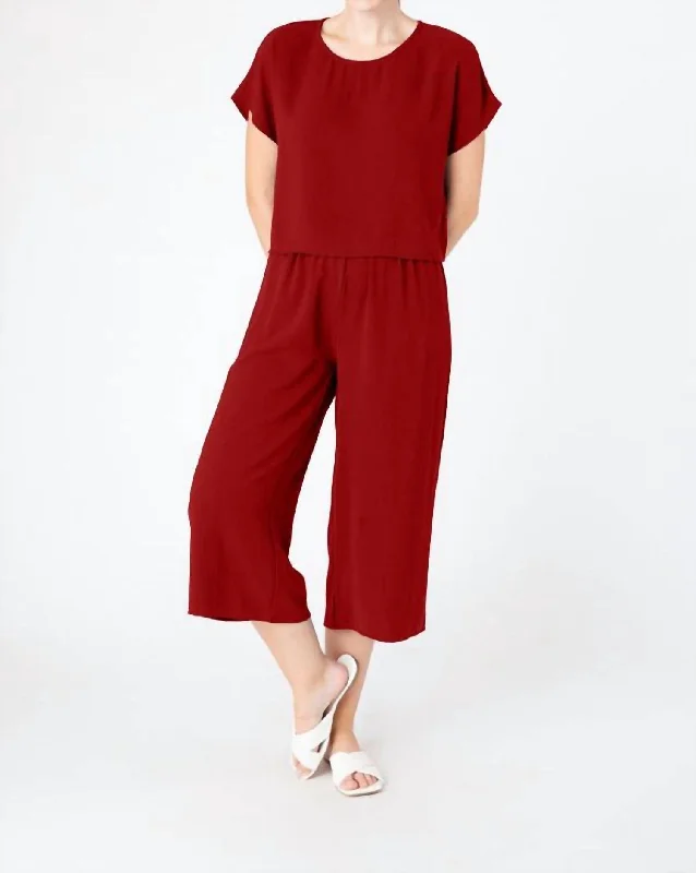 Spritz Pants In Crimson