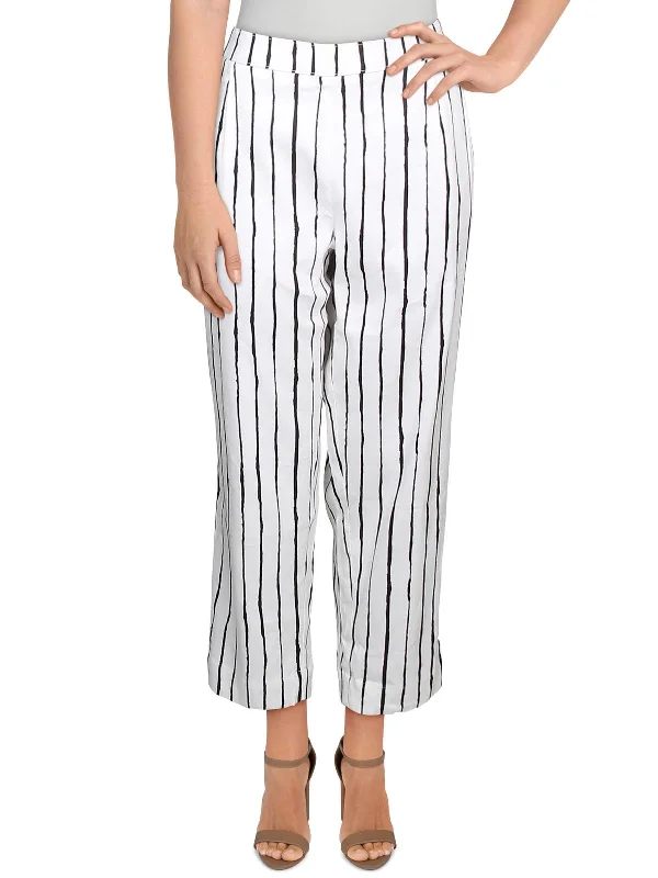 Womens Striped Pull On Pants