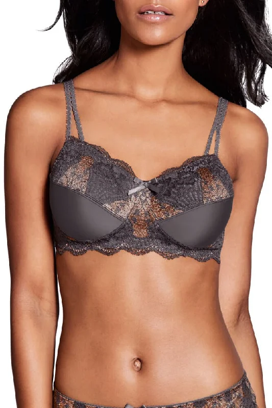 Florence Non Wired Bra - Grey / Copper #44565