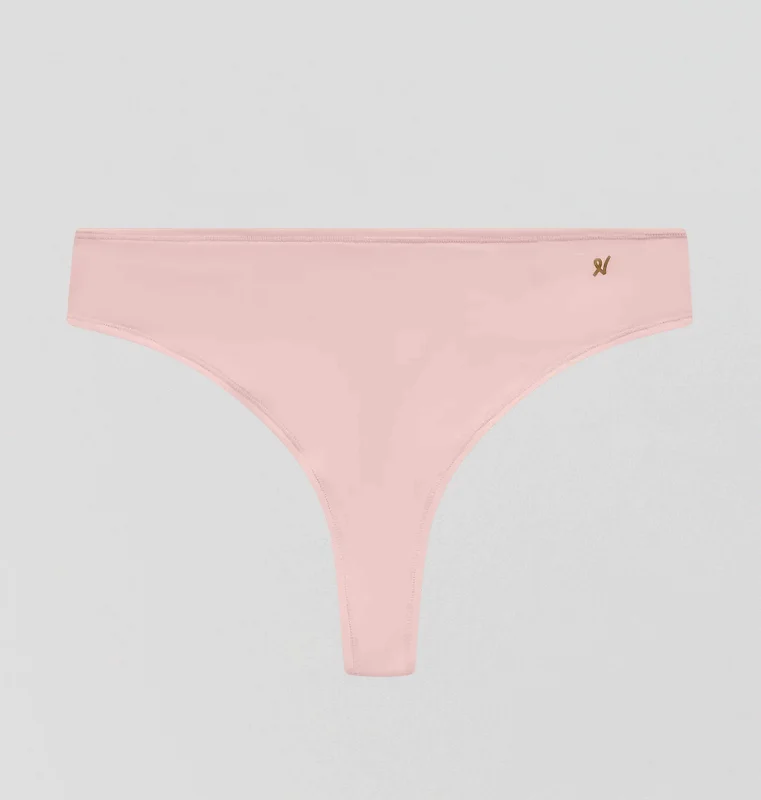 Invisible microfibre thong [Blush]