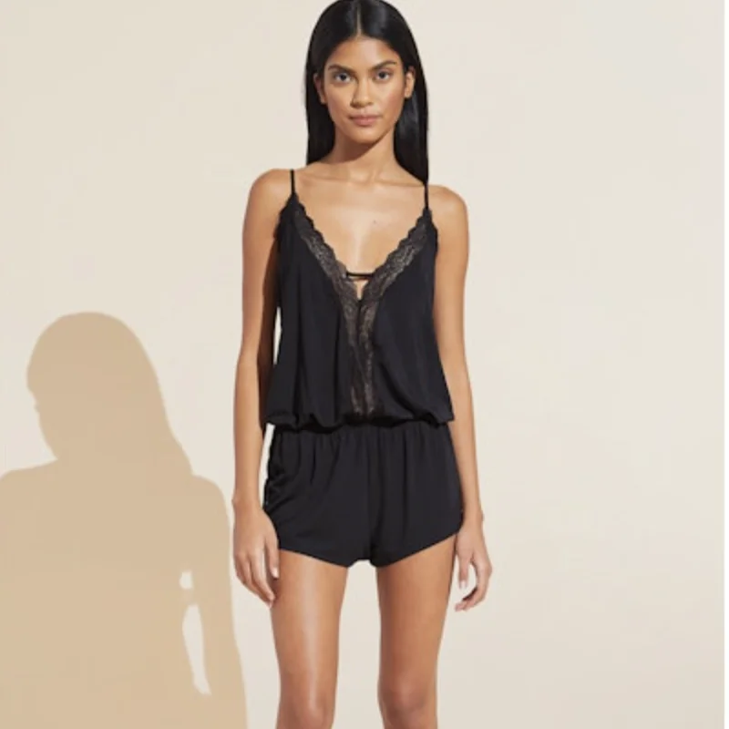 Eberjey Lara Romper D4030 in Black